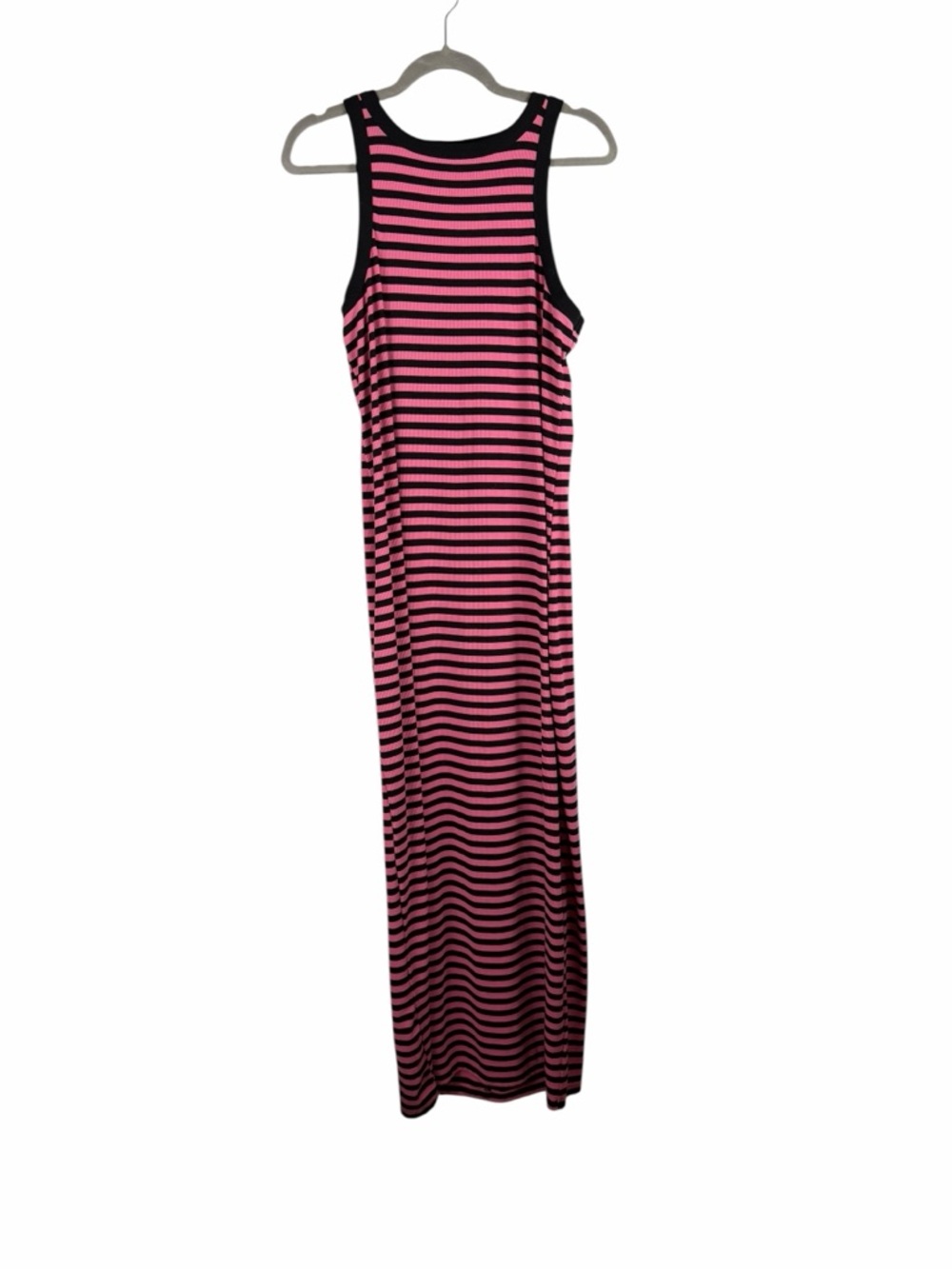 Torrid Pink Black Striped Ribbed Racerback Maxi Dress Size 0X